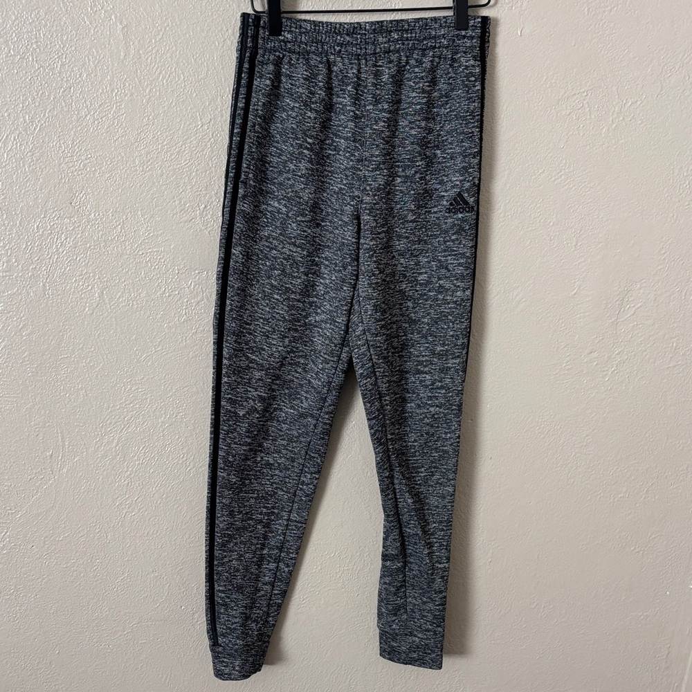 Adidas Essentials Jogger Style Pants Boys Large (14/16) Black/Gray